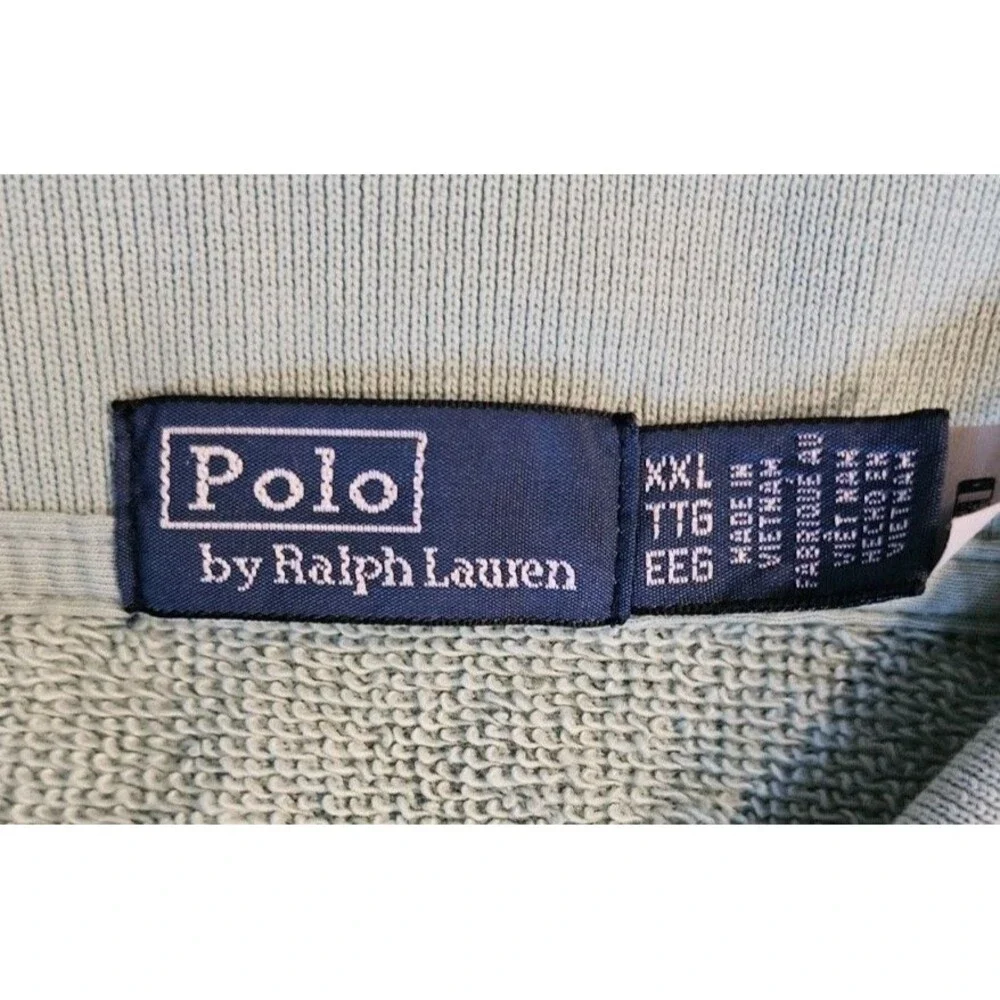 Polo Ralph Lauren Mens XXL Mint Light Green Long Sleeve Sweatshirt Pony